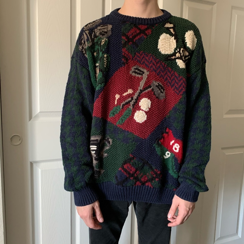 VINTAGE / golf sweater